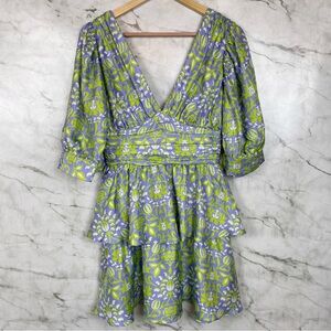 Cynthia Rowley Silk Ruffle Mini Dress Sz 4